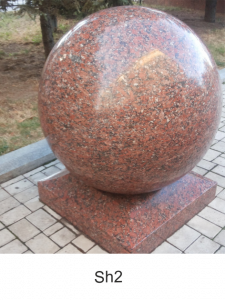 Шары, мемориальные аксессуары, гранит