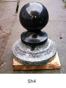 Шары, мемориальные аксессуары, гранит