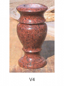 Ваза, мемориальные аксессуары, гранит